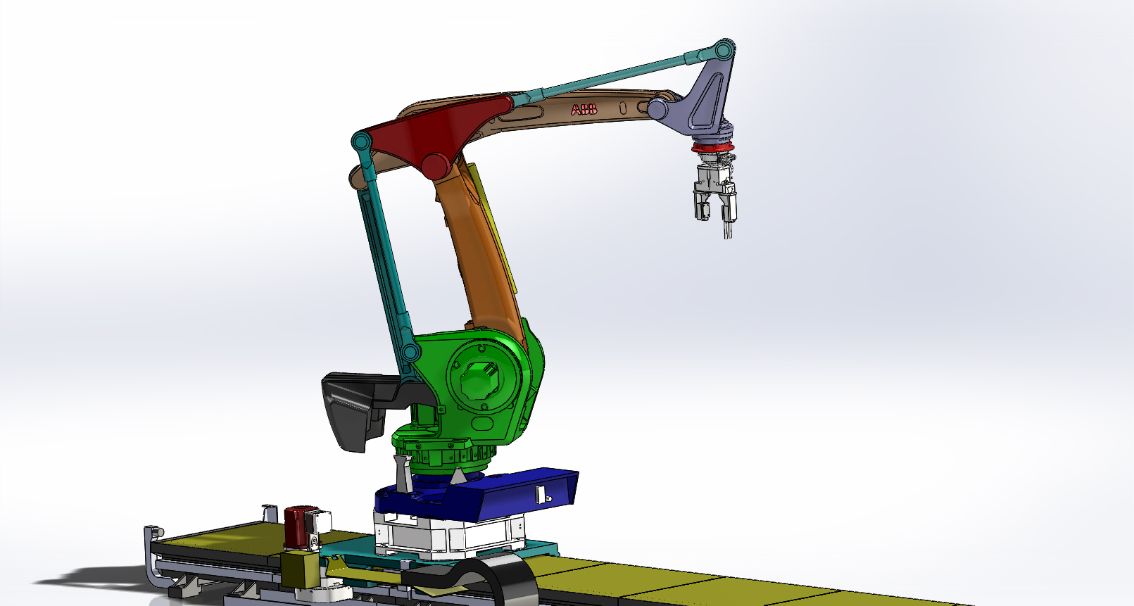 ABB_760应用EOAT机械夹手3D模型图纸 Solidworks设计